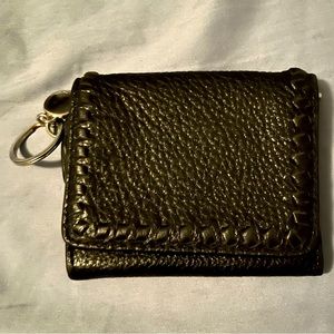 Pebbled leather wallet used 3x